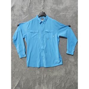 Columbia Shirt Men's 2xl Blue Breathable